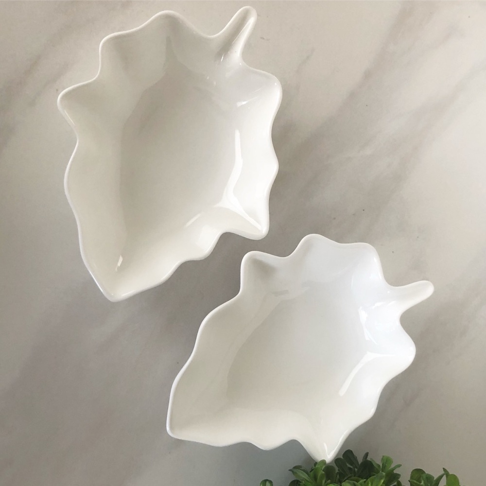 Crate&Barrel Leaf Bowls (Includes 2)